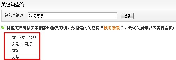 分析關鍵詞優(yōu)先類目方法