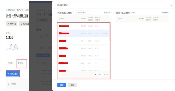 明星店鋪擴展詞申請