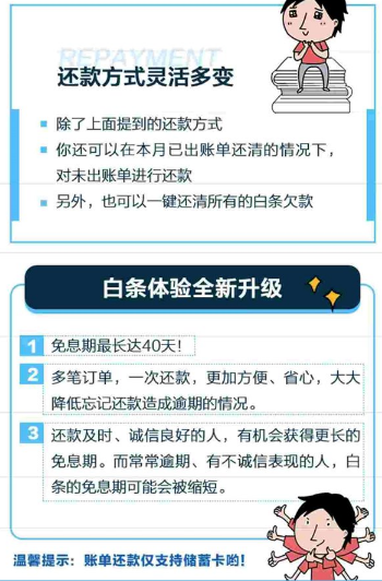 2017京東白條還款方式