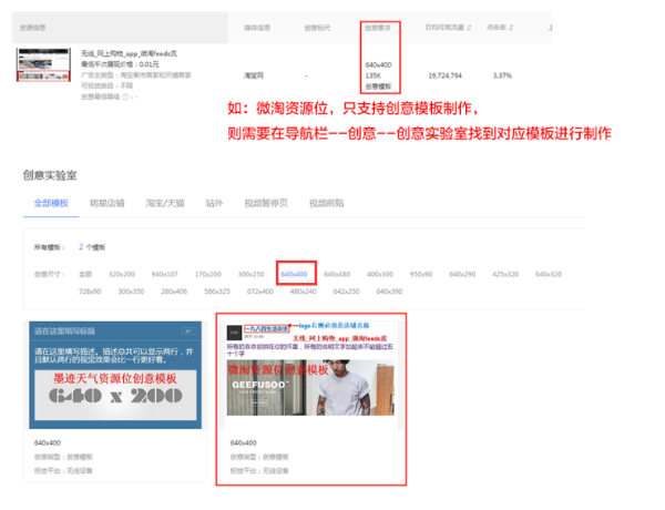 部分資源位要求使用創(chuàng)意模板