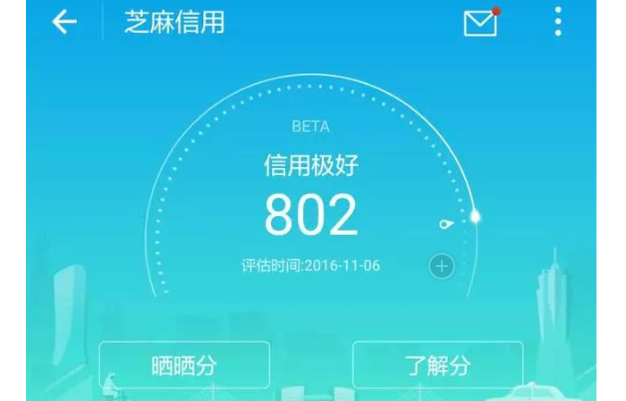 芝麻信用和征信