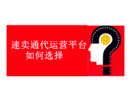 速賣通代運營平臺