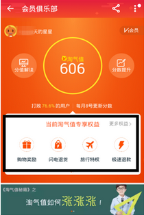 淘寶淘氣值最低是多少