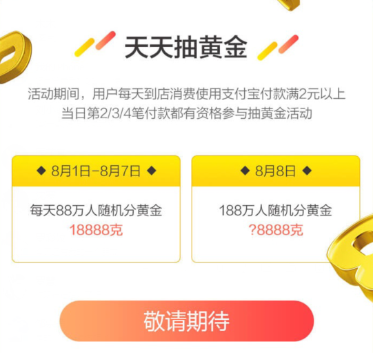 支付寶天天抽黃金在哪里?支付寶抽黃金怎么玩? 支付寶天天抽黃金在哪里?支付寶抽黃金怎么玩?