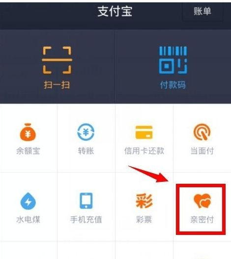 支付寶親密付能看對方賬單嗎