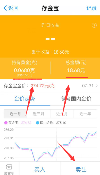 支付寶抽到的黃金在哪里看