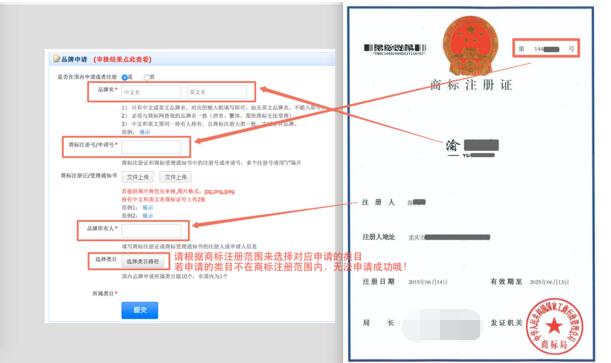 自主品牌進淘寶品牌庫