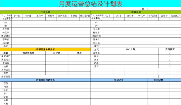 淘寶年度運(yùn)營(yíng)計(jì)劃